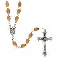 Rozenkrans dubbel geschakkeld in olijvenhout 