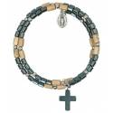 Armband-rozenkrans Spiraal Hematiet 