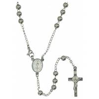 Chapelet Acier Saint Benoît avec mousqueton