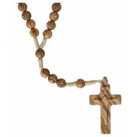Chapelet sur corde - Bois d'olivier