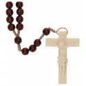Chapelet sur corde - Bois Rouge - L35 cm