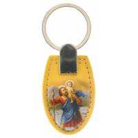 Sleutelhanger H Kristoffel leer 