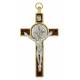 Croix St Benoît - 8 X 4 cm - Email Brun + Boîte