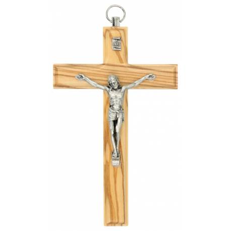 Croix murale 12 cm Bois d'olivier