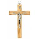 Croix murale 12 cm Bois d'olivier