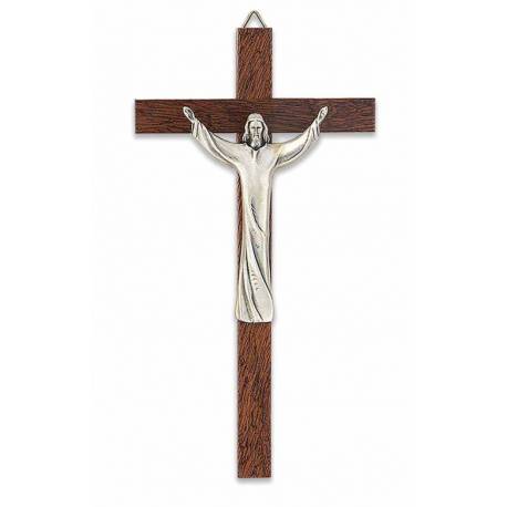 Kruisbeeld 16 X 8.5 cm Hout Verrezen Kristus 