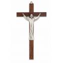 Croix Murale 16 X 8.5 cm Bois Christ Ressuscité
