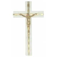 Kruisbeeld 15 cm - Wit 