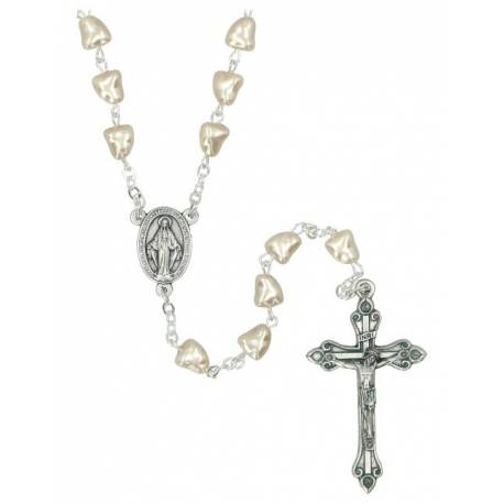 Chapelet - Verre - Blanc