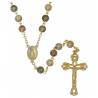 Rozenkrans op goud ketting 