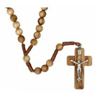 Chapelet sur corde - Bois d'olivier