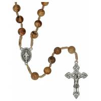 Chapelet s/corde Jaspe paysage 8 mm