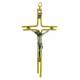 Croix Murale - 12 cm - Mét Doré Bicolore