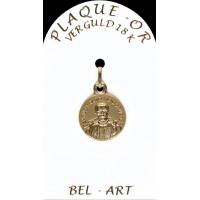 Médaille plaqué-or - Frère Isidore - 14 mm