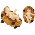 Enfant-Jesus 11 Cm + Berceau