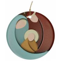 Décoration de Noël en résine Nativité 7,5 x 7.5 cm