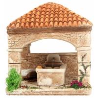 Décor pour santons de Provence Lavoir 16 x 16 cm