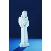 Ange - 52 cm - "Marbre" Blanc