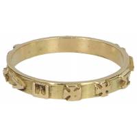 Ring-Tientje Goud 18 Krt Ave Maria 