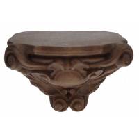 Socle Mural Pour pour statue de 20 cm (8.3 X 6.1 Cm) Ton Bois