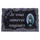 Plaque Cimetiére 9x14 cm - Je vous aimerai toujours