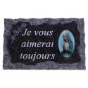 Plaque Cimetiére 9x14 cm - Je vous aimerai toujours