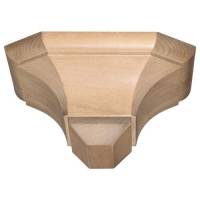 Houtsnijwerk Wandkonsool 14 X 13 X 7 Cm Voor 40-50 Cm Houtkleur 