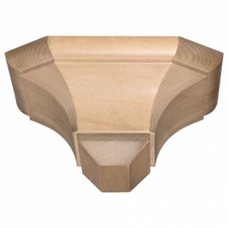 Houtsnijwerk Wandkonsool 14 X 13 X 7 Cm Voor 40-50 Cm Houtkleur 