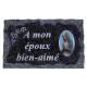 Plaque Cimetiere A Mon Epoux Bien-Aime 9x14