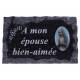 Plaque Cimetiere A Mon Epouse Bien-Aimee 9x14