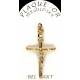 Kruisje plaqué-goud - 34 X 22 mm 