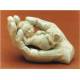 Liggende Hand + Losse baby - 10 cm - Wit 