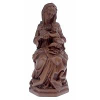 Beeld 17 cm - Maria + Kind - Houtkleur 