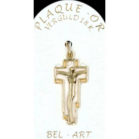 Croix Plaqué-Or - 28 X 14 mm