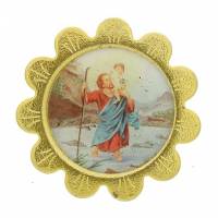 Medaille Aimantee St Christophe Couleurs