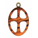 Pendentif s/cordon - 40 mm - Bois d'olivier