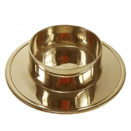 Bougeoir - Diam int. 6 cm - Laiton Doré