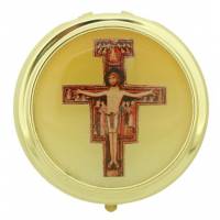 Pixis Verguld - Damiaankruis - Diam 5 cm 