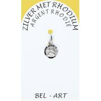 Médaille Argent Rhodié - Ange - 8 mm