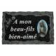 Plaque Cimetiere A Mon Beau-Fils Bien-Aime 9x14