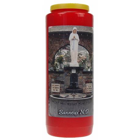 Noveenkaars / rood / Banneux Bron 