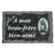 Plaque Cimetiere A Mon Beau-Frere Bien-Aime 9x14
