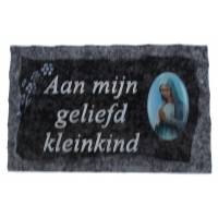 Plaque Cimetiere Aan Mijn Geliefd Kleinkind 9x14