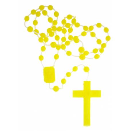 Chapelet sur nylon - Jaune