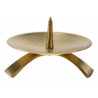 Bougeoir - Diam 13 cm - Laiton Doré