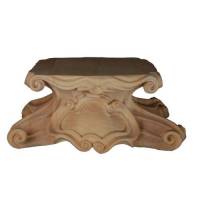 Houtsnijwerk Konsool voor een beeld van 30 cm Houtkleur 