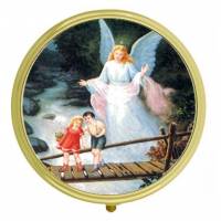Boîte à Pilules - Ange Gardien - Diam 6 cm