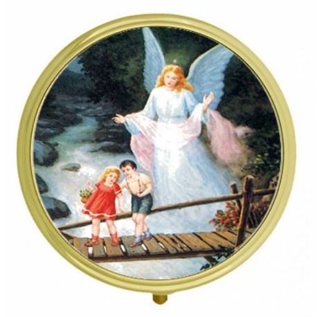 Boîte à Pilules - Ange Gardien - Diam 6 cm