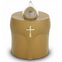 Lampe de cimetière dorée fournie sans piles - 12/CTN