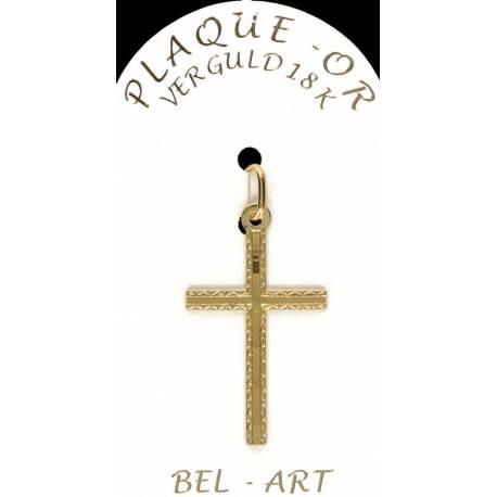 Croix Plaqué-Or - 26 X 17 mm